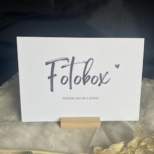 Karte für Fotobox, Hochzeitsschilder, schlichte Karte Fotobox, Beschilderung für Hochzeiten, Fotobox Beschilderung
