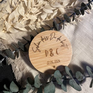 Wedding guest gift, bottle opener personalized with engraving