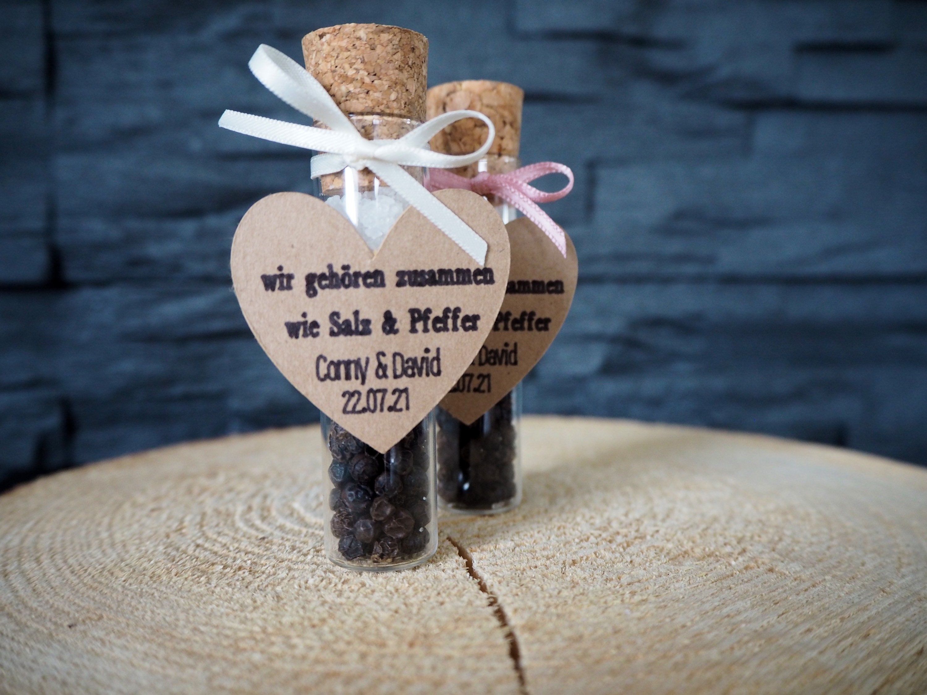 Gastgeschenk Hochzeit Salz und Pfeffer Reagenzglas Etsy