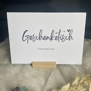 Karte für Geschenketisch, Hochzeitsschilder, schlichte Karte Geschenketisch, Beschilderung für Hochzeiten, Geschenketisch Beschilderung
