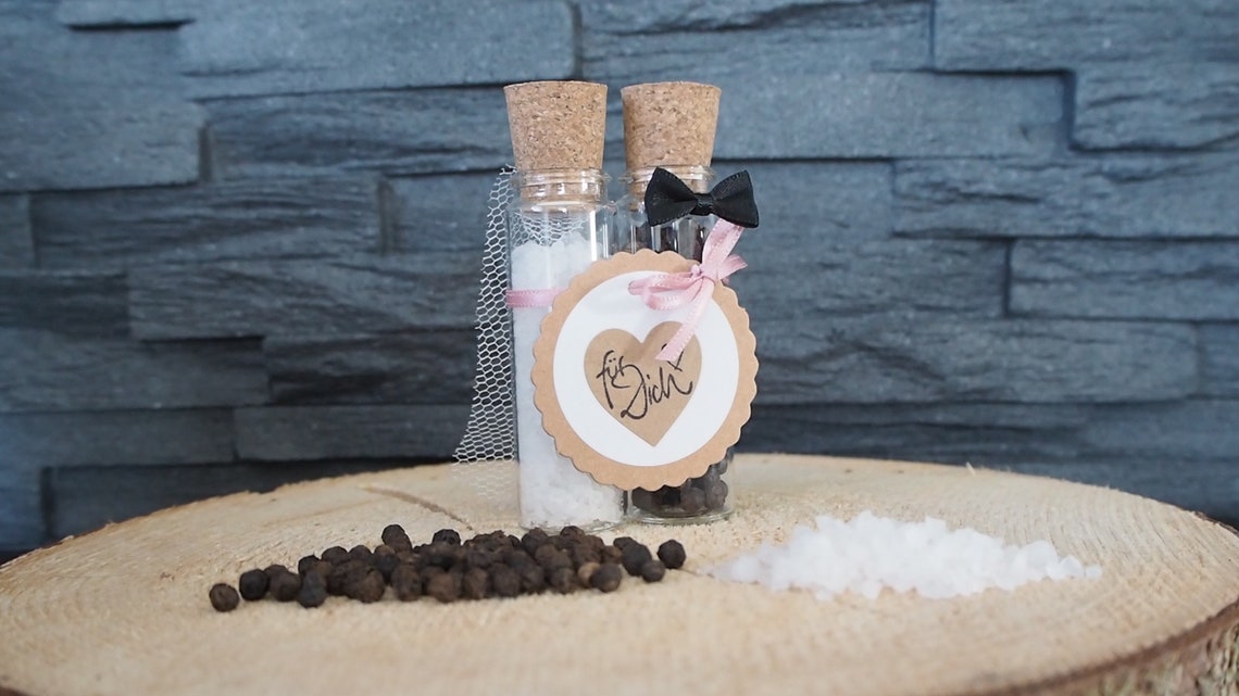 Gastgeschenk Hochzeit Salz und Pfeffer Reagenzglas Etsy