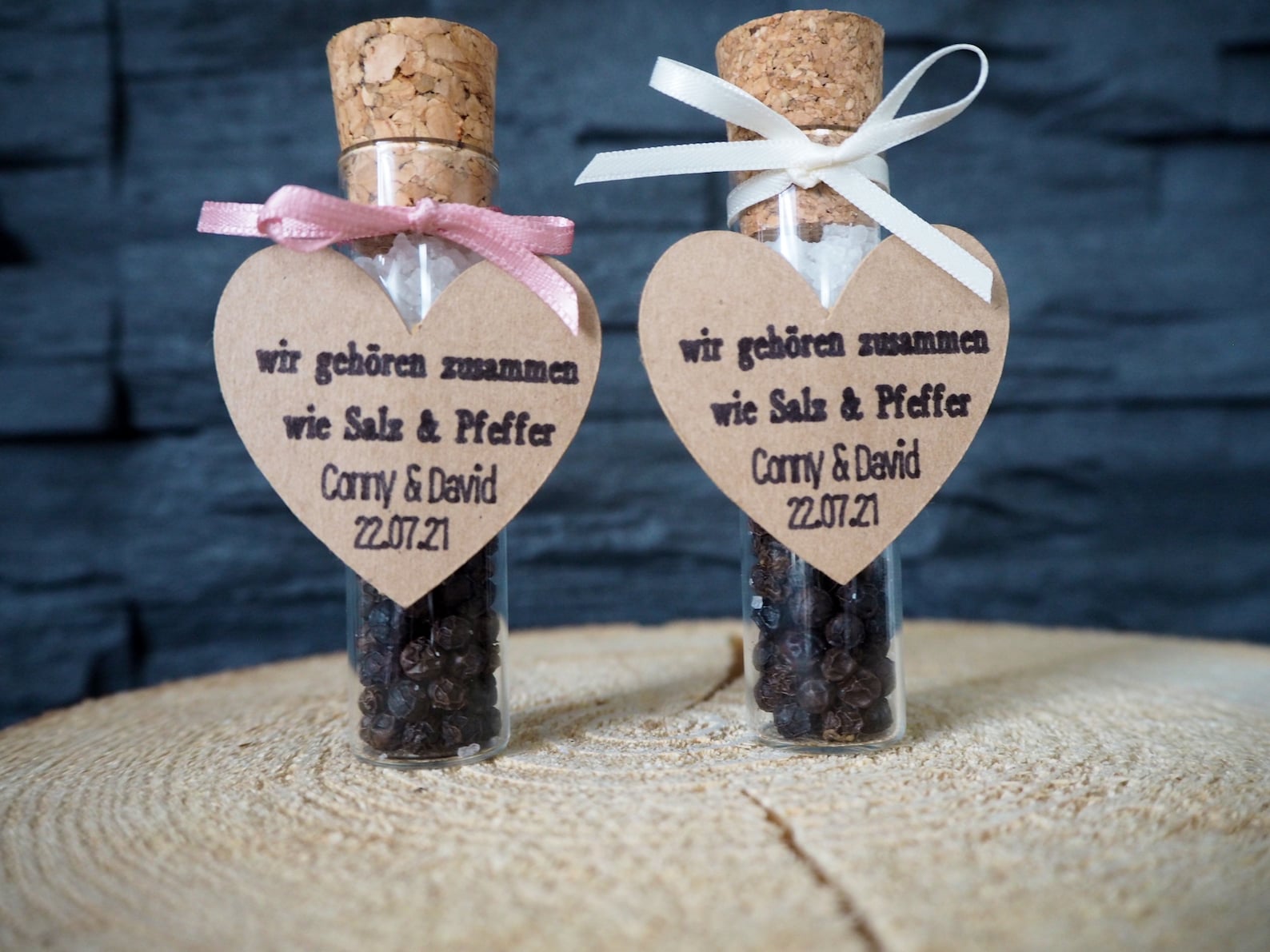 Gastgeschenk Hochzeit Salz und Pfeffer Reagenzglas Etsy