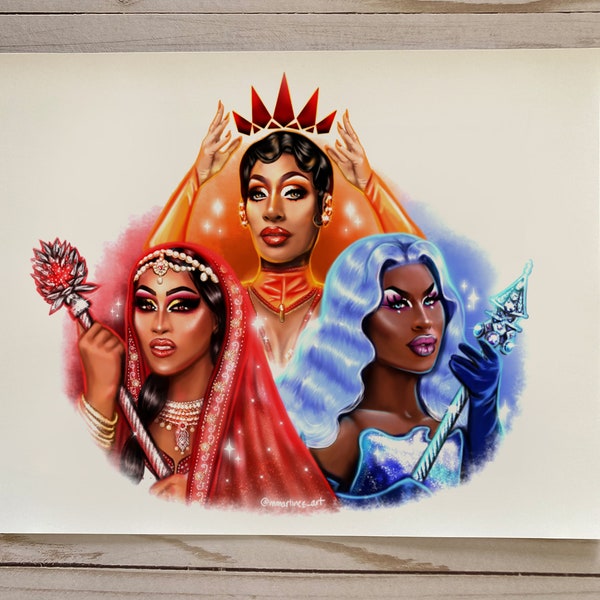 Rupaul's Drag Race 2020 Reign Print (Jaida Essence Hall/Shea Couleé/Priyanka)