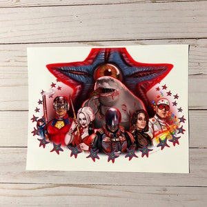 The Suicide Squad inspired team assembled vs Starro print (James Gunn 2021 The Suicide Squad Art)