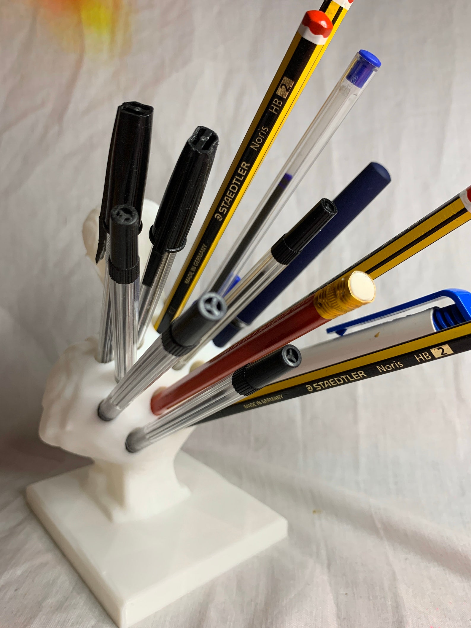 Caesar Pen Holder / Pencil Holder Sculpture Desktop Organizer Etsy