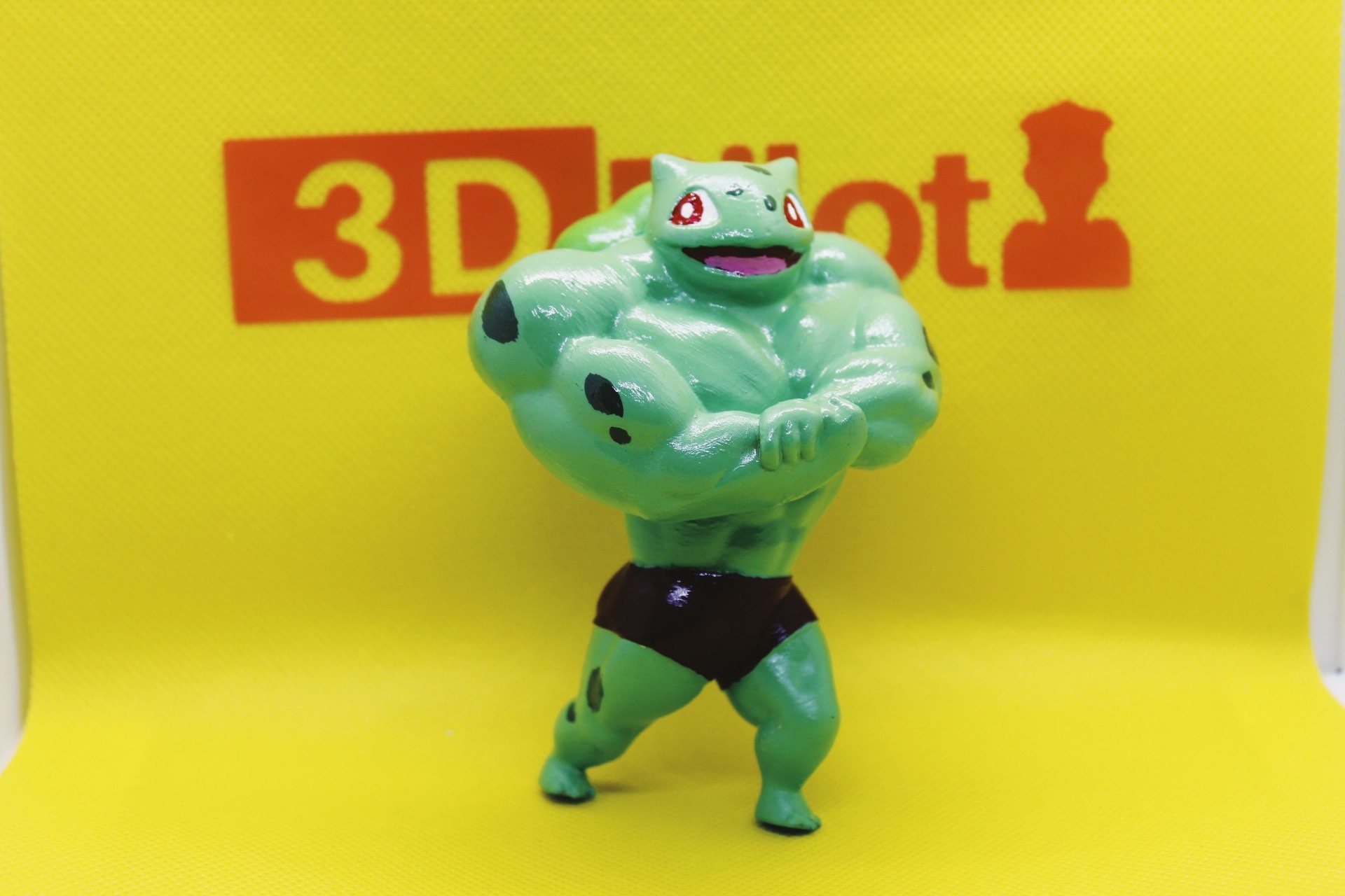 ULTRA SWOLE POKEMON Amiibo Bulbasaur Model Figure 100mm Tall Etsy