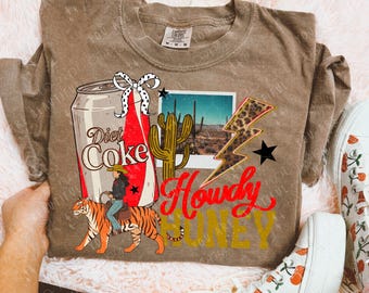 Howdy Honey Collage DTF Transfer | Western DTF Print | Ready To Press