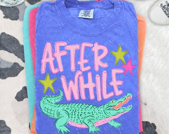 After While Crocodile DTF Transfer | Summer DTF Print | Ready To Press