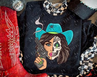 Wicked Cowgirl DTF Transfer | Western DTF Print | Ready To Press