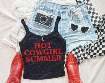 Hot Cowgirl Summer DTF Transfer | Western DTF Print | Ready To Press