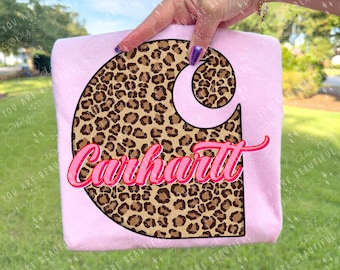 Pink Leopard CH DTF Transfer | Direct To Film Western Print | Ready To Press
