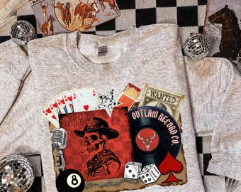 Outlaw Collage DTF Transfer | Western DTF Print | Ready To Press