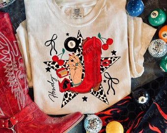 Sassy Cowgirl Collage DTF Transfer | Western DTF Print | Ready To Press