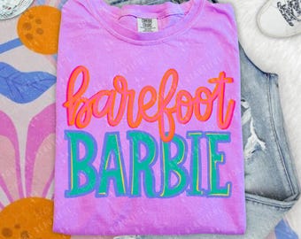 Barefoot Barbie DTF Transfer | Summer DTF Print | Ready To Press