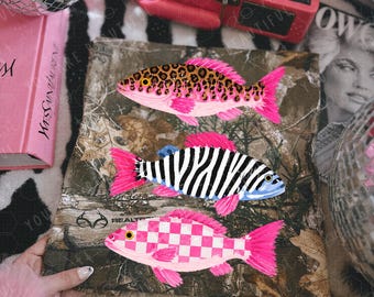 Groovy Fish DTF Transfer | Summer DTF Print | Ready To Press