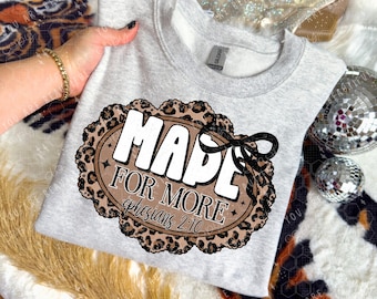 Made For More DTF Print | Faith Direct To Film Transfer | Ready To Press