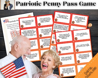 Patriotic Penny Pass Game: Senior Ice Breaker (Digital Download)