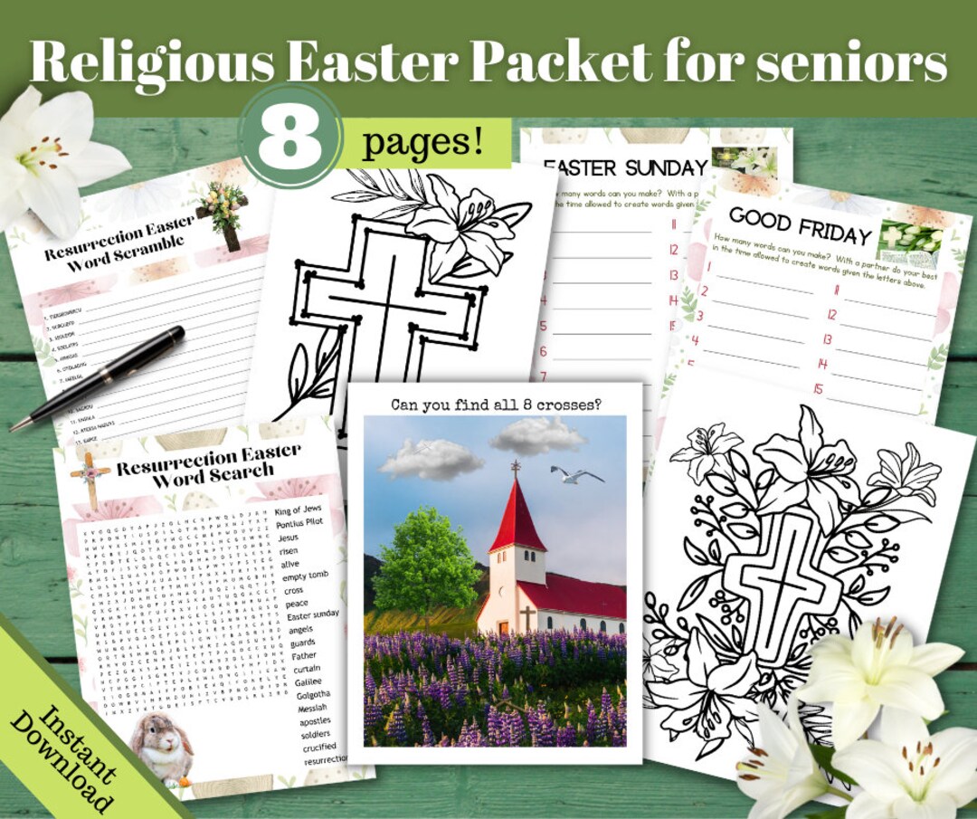 Religious Easter Games, Religious Easter Activity, Religious Easter