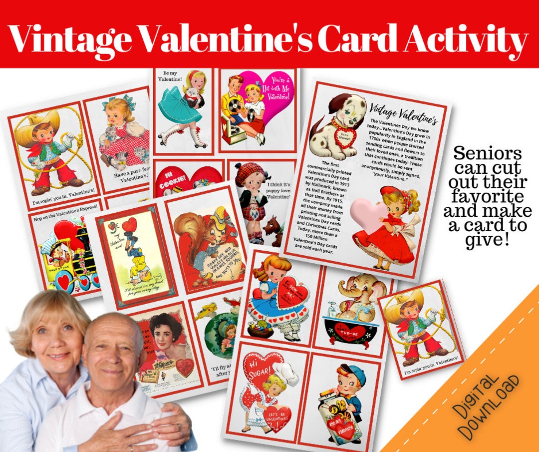 Vintage Valentine's Day Cards, Seniors Valentine's Day, Vintage ...
