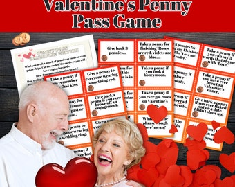 Valentine's Penny Pass Game: Senior Reminiscing (PDF Download)