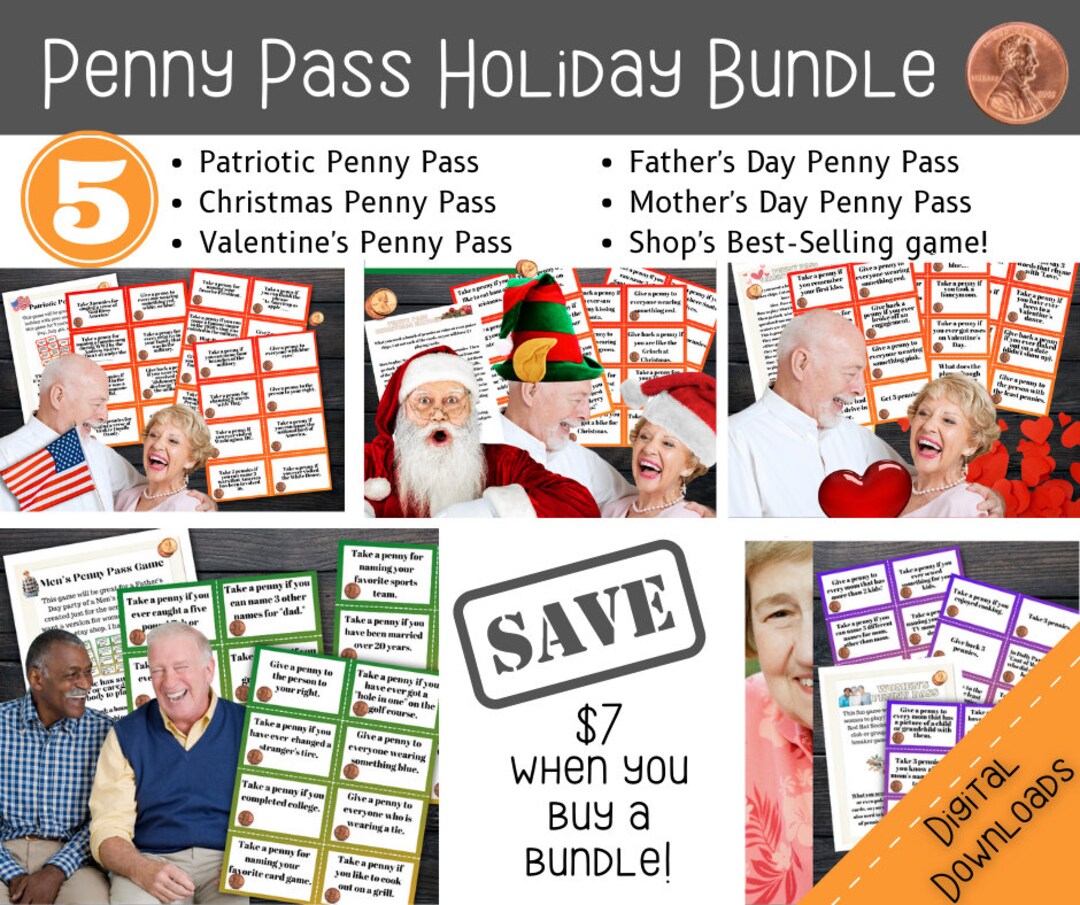 Game Bundle, Dementia Activities, Holiday Party Games, Alzheimers