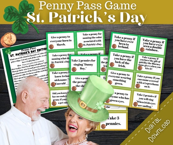 St. Patrick's Day Game for Seniors: Penny Pass (Downloadable)