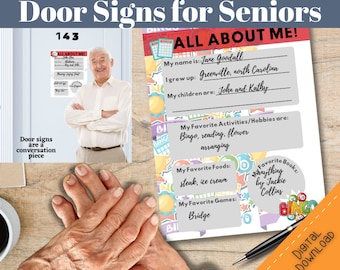 Memory Care Door Sign: Senior Reminiscence Activity (PDF Download)