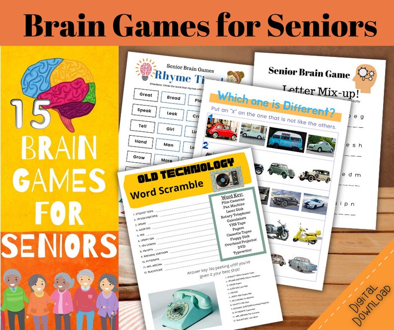Alzheimers Brain Games Dementia Brain Games Memory Care Etsy Australia