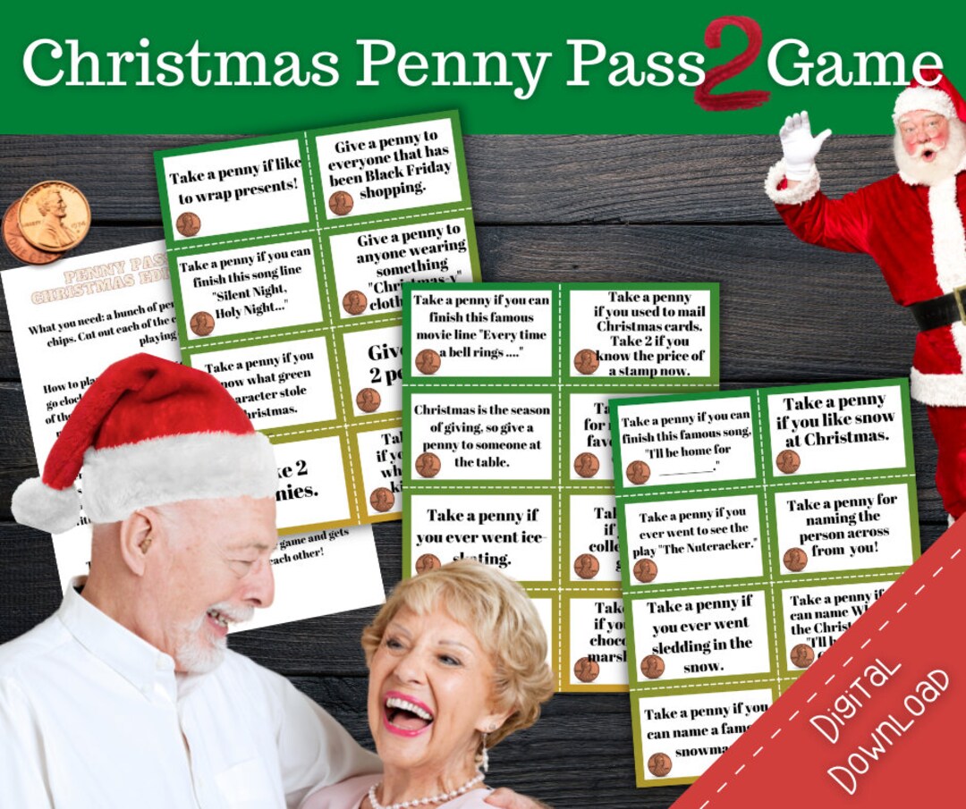 Christmas Game, Christmas Game for Seniors, Nursing Home Christmas Game ...