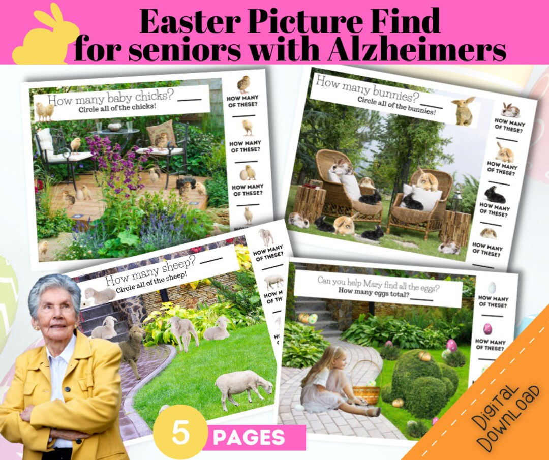 Easter activity for seniors easter printables alzheimers activities