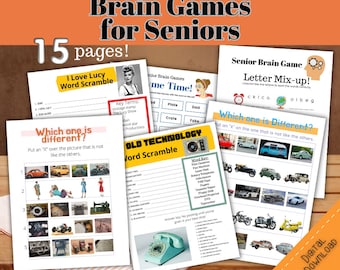 Senioren Denkspiele: Demenz & Alzheimer Aktivitäten (Digitaler Download)