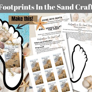 Alzheimers Bible Study craft seniors dementia memory care Activity Director Bible craft for seniors in Memory Care Footprints in the Sand