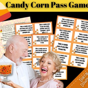 Candy Corn Pass Game: Halloween Fall Party for Seniors (Downloadable)