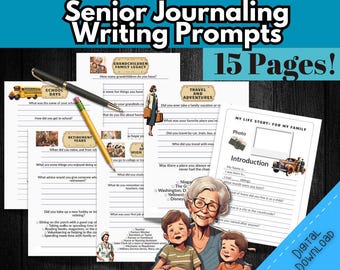 Dementia Activity Book: Senior Memory Prompts, Photo Album (Digital Download)