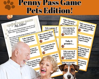 Penny Pass Pets Edition Game: Ice Breaker for Seniors (PDF)
