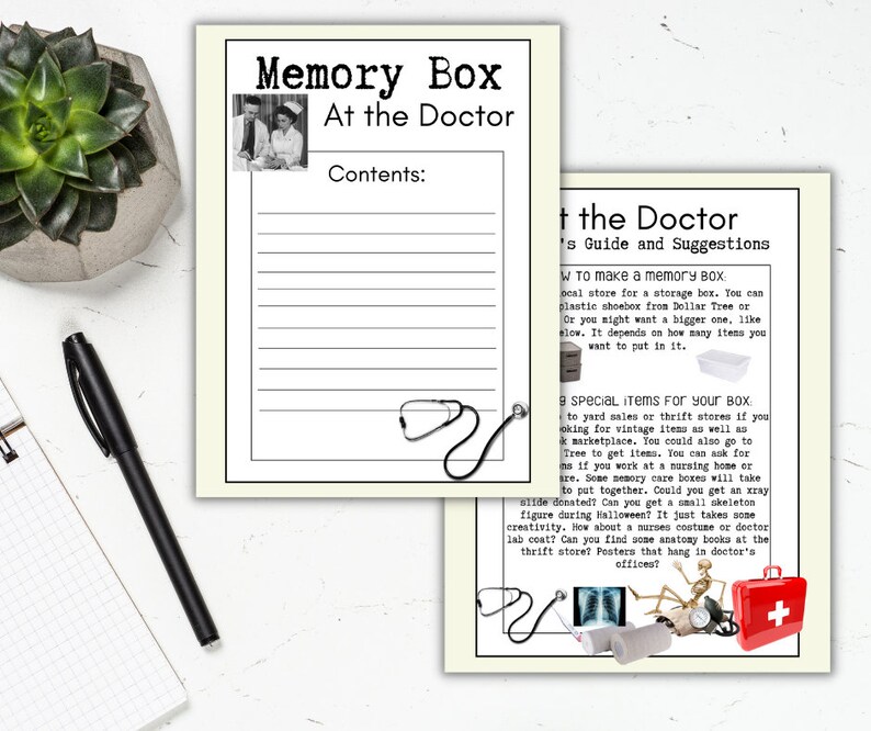 Memory Box, Sensory Kit, Senior Memory Box, Dementia Sensory Box
