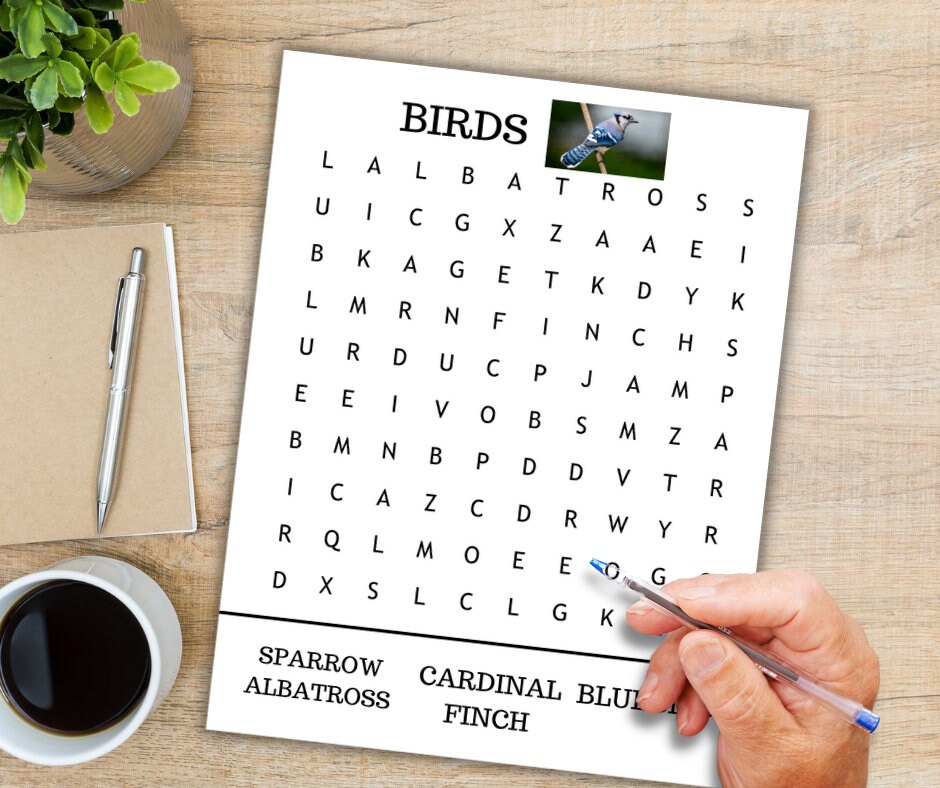 Large Print Word Search Puzzles for Seniors With Dementia (PDF) - Etsy