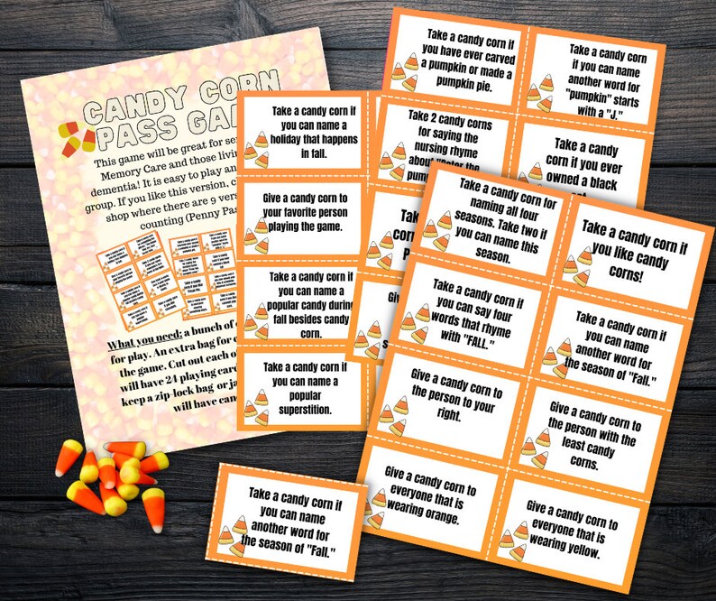 Halloween Game for Seniors, Fall Game, Halloween Party Game for Seniors, Halloween Activity for