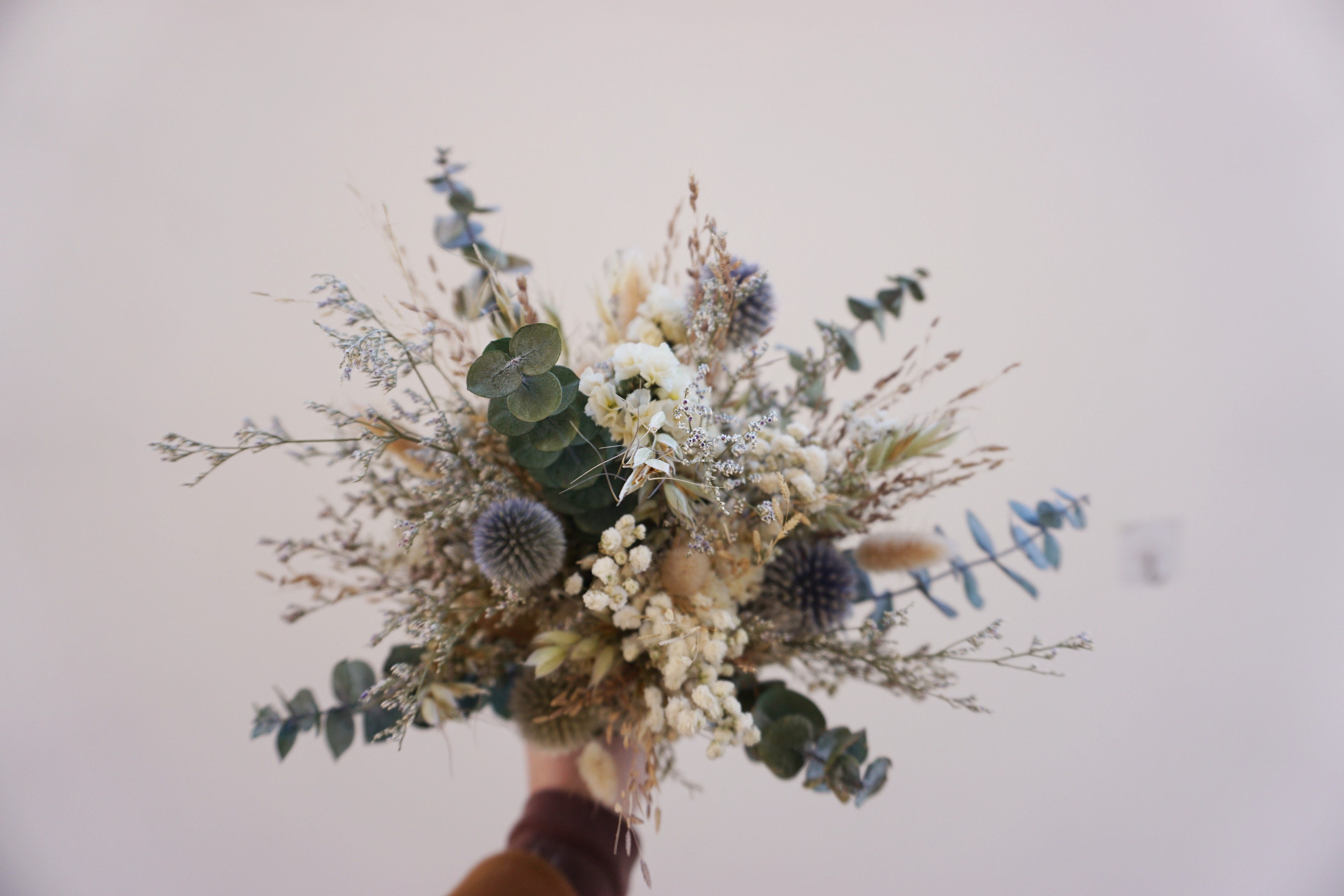 DRIED THISTLE, BLUE Dried Flowers, Thistle Bouquet, Boho Dry Natural  Thistle Bundled Flower Décor Perfect for Wedding Decoration 