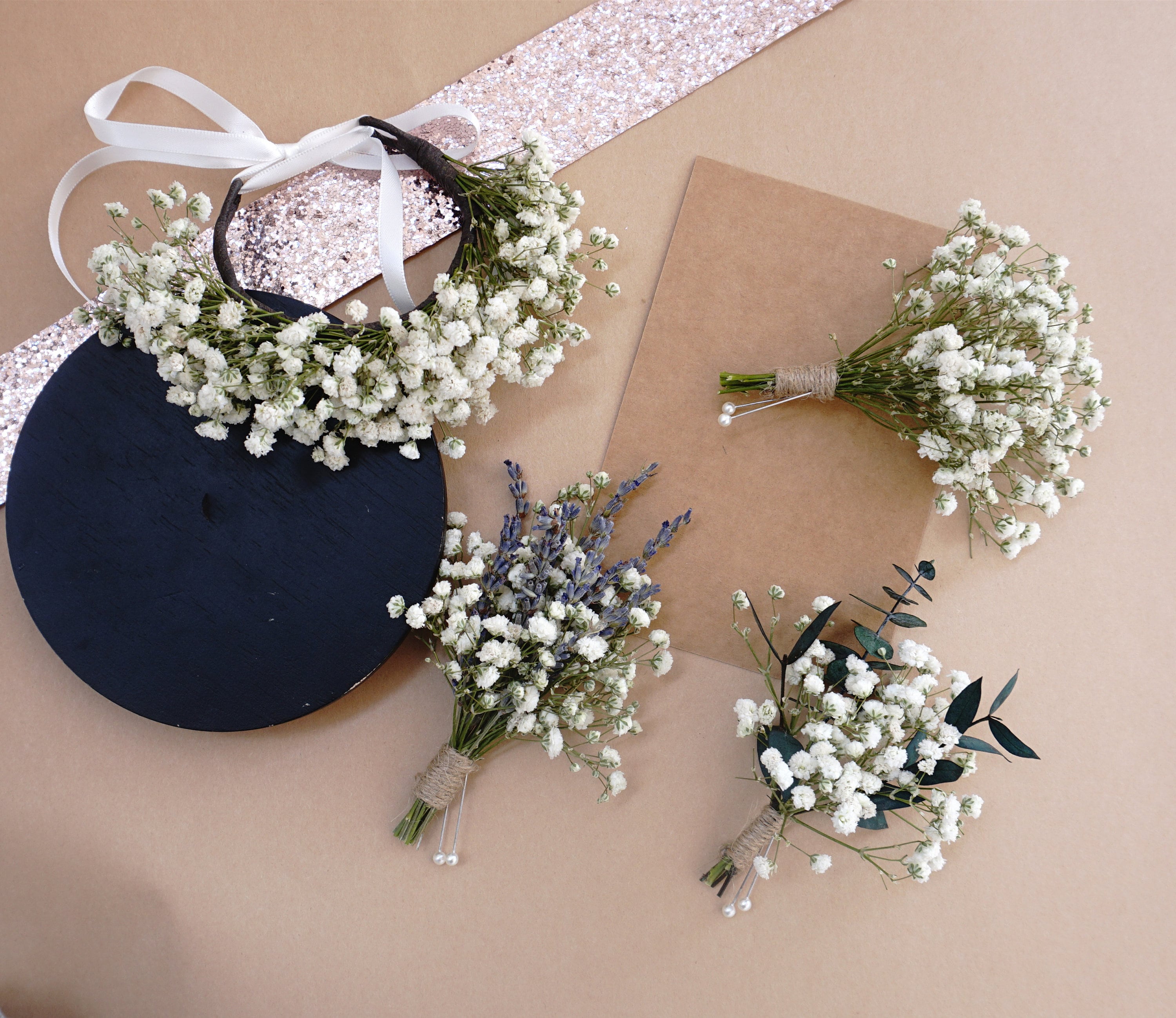 Baby\'s Breath Wedding Hair - Etsy 5 -24 Pieces Baby main image 4