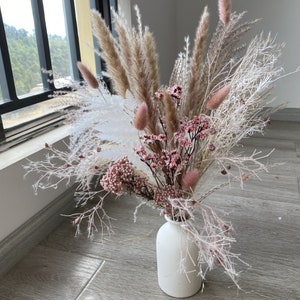 Blush neutral dried floral bundle, dried flowers, dried flower bouquet