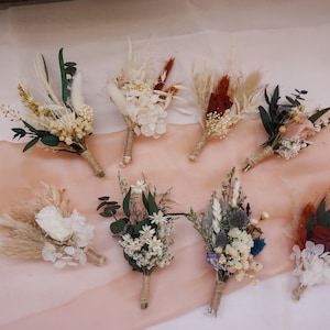 Eucaltpeus Dried Boutonniere, Rustic Dried flower bouquet, Burnt Orange ,Flower dry arrangement, Wedding boho flower bouquet, Boutonnières