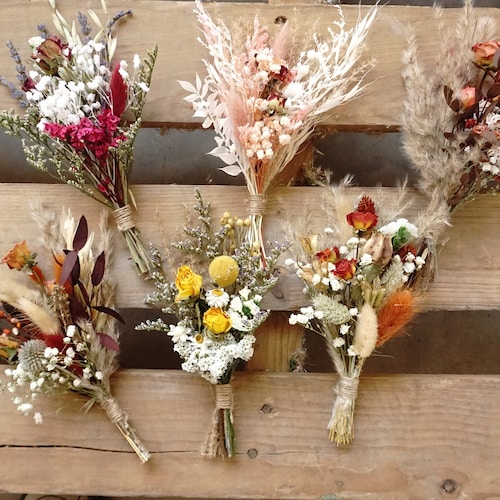 Rose Flower Bouquet Mini Dried flower bouquet Bouquet for Bud Vase