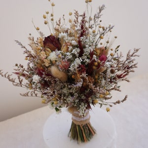 Neutral Rust Tone Bridal Bouquet | Bride and Bridesmaid Bouquet