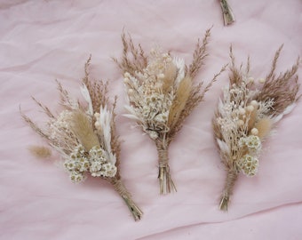 Bohemian mini dried flower bouquet, pampas grass mini dried flower set, mailbox gift, table center decoration