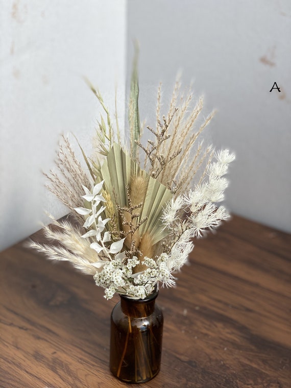 60Pcs Dried Bunny Tail Grass Small Natural Dry Grass Dried Pink Flowers  Bouquet Wedding Dry Flower Bunch for Home Garden Party Decor Flower  Arrangement 