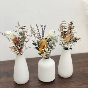 Mini Real Natural Dried Flower Bouquet Rose Gypsophila plants Home Decoration Christmas  Baby Showers & Events，Bridesmaid Gift