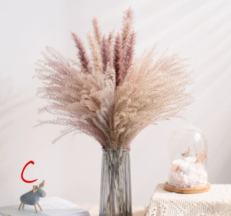 pampas grass wedding 15 stems-21 inches flower arrangement