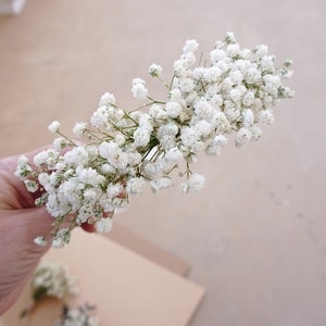 5-24 pièces épingles à cheveux gypsophile, épingles à cheveux de mariée gypsophile, épingles à cheveux de mariée gypsophile, accessoires pour cheveux de mariée, épingles à cheveux fleurs séchées Wrist Corsage