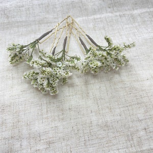 Dried Limonium  flower - Out Hair Pin | Preserved Flower Bridal Accessories